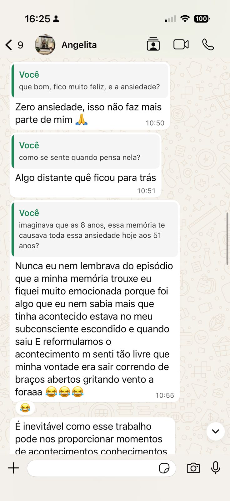 Depoimento real 4 - Portal da Consciência Criadora